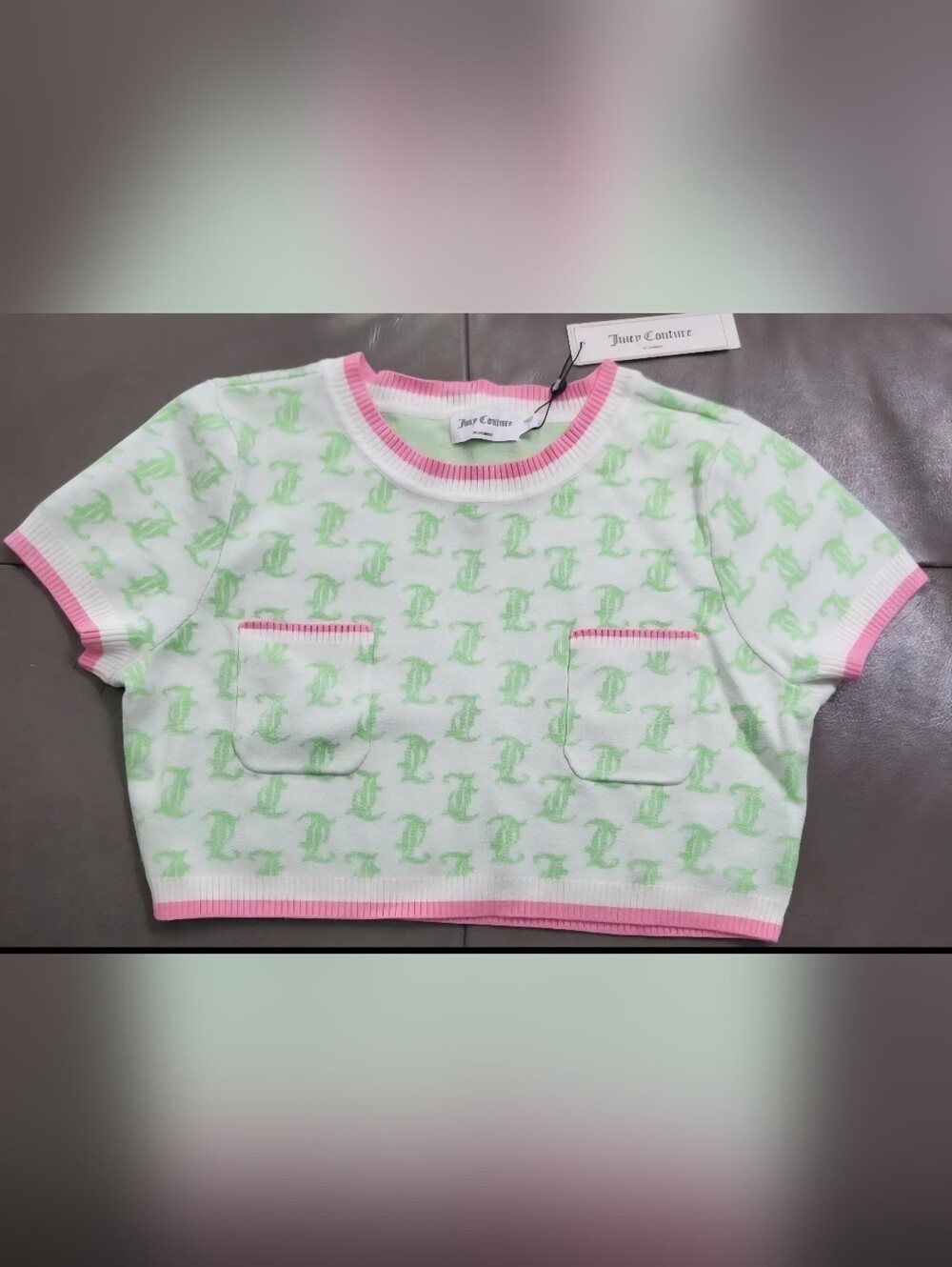 NWT Juicy Couture Knit Crop Sweater